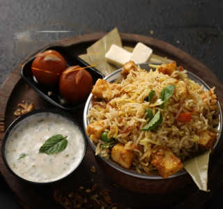 Paneer Biryani with Raita-Railofy